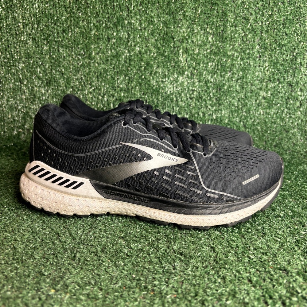 Brooks Adrenaline GTS 21 Support Cushioned Running Shoes Black Womens 8.5D Wide